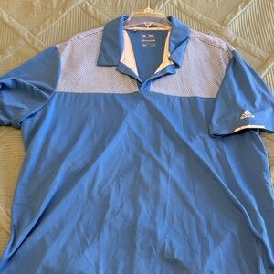 Adidas Men's Sky Blue Polo Shirt